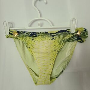 Despi Snakeskin Pattern Bikini Swim Bottoms‎